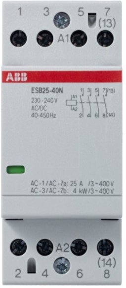 Модульный контактор ABB ESB25 4НО 25А 230В AC/DC, 1SAE231111R0640 в Волгограде