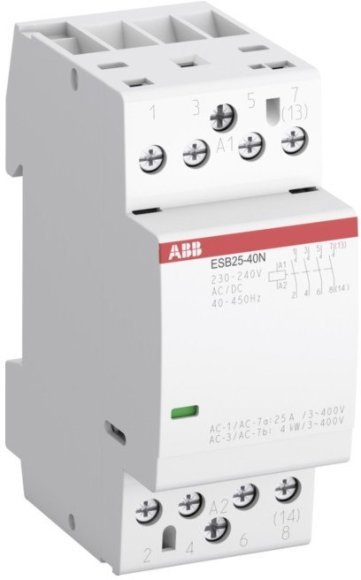 Модульный контактор ABB ESB25 4НО 25А 24В AC/DC, 1SAE231111R0140 в Волгограде