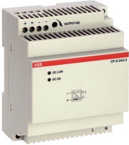 Блок питания CP-D 24/2.5 (регулир. вых. напряж) вход 90-265В AC / 120-370В DC, выход 24В DC /2.5A, 1SVR427044R0200 в Волгограде