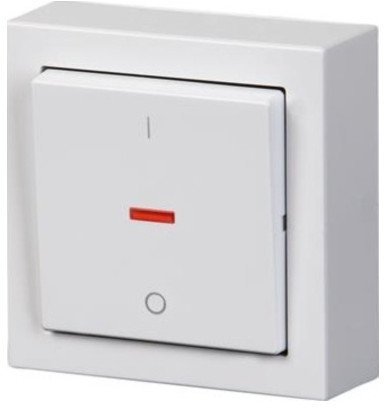 Выключатель 1-клавишный ABB IMPRESSIVO с подсветкой, открытый монтаж, белый, 2TKA00001840 в Волгограде