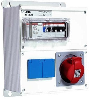 Бокс M16/2 JFB CTFL с розеткамии фланцами в сборе ,металл, IP44, 2CMA100020R1000 в Волгограде
