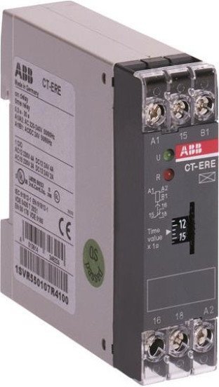 Реле времени CT-ERE (задержка на включ.) 24В AC/DC, 220-240В AC (временной диапазон 3..300с.) 1ПК, 1SVR550107R2100 в Волгограде