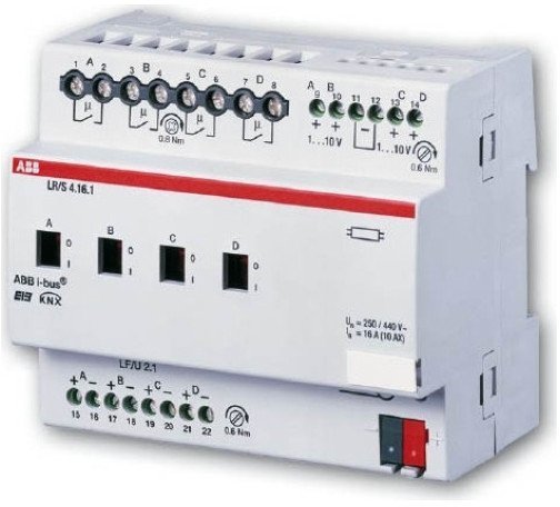LR/S4.16.1 Светорегулятор ЭПРА 1-10B с контролем освещённости, 4-канальный, 16A, 2CDG110088R0011 в Волгограде