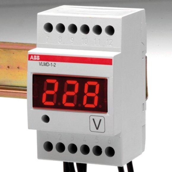 Вольтметр щитовой ABB ELC 600В AC/DC, цифровой, кл.т. 0,5, 2CSM110000R1011 в Волгограде