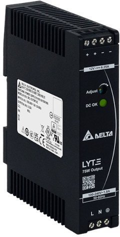 DRL-24V75W1AZ Блок питания 24 VDC, 3.125 A, 75 Вт, вход 1*220В, пластиковый корпус в Волгограде