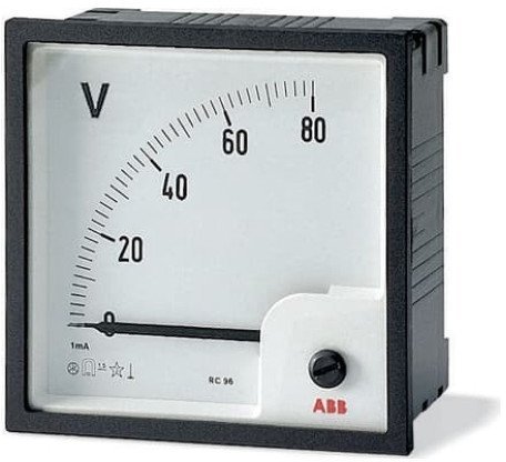 Вольтметр щитовой ABB VLM 500В AC, аналоговый, кл.т. 1,5, 2CSG113220R4001 в Волгограде