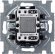 Выключатель 1-клавишный ABB BASIC55 с подсветкой, скрытый монтаж, слоновая кость, 2CKA001012A2156 в Волгограде